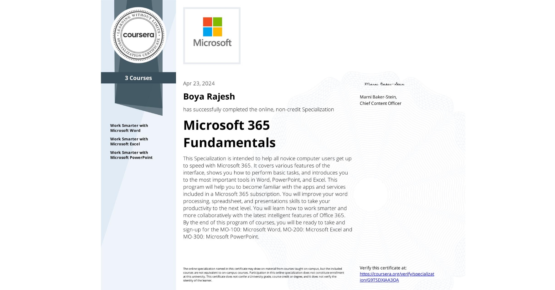 Microsoft 365 Fundamentals